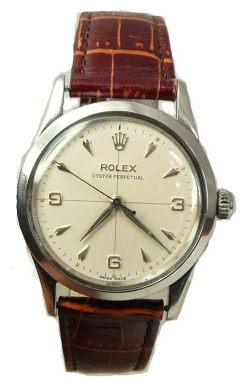 rolex de plata cuero|Rolex oyster perpetual reloj.